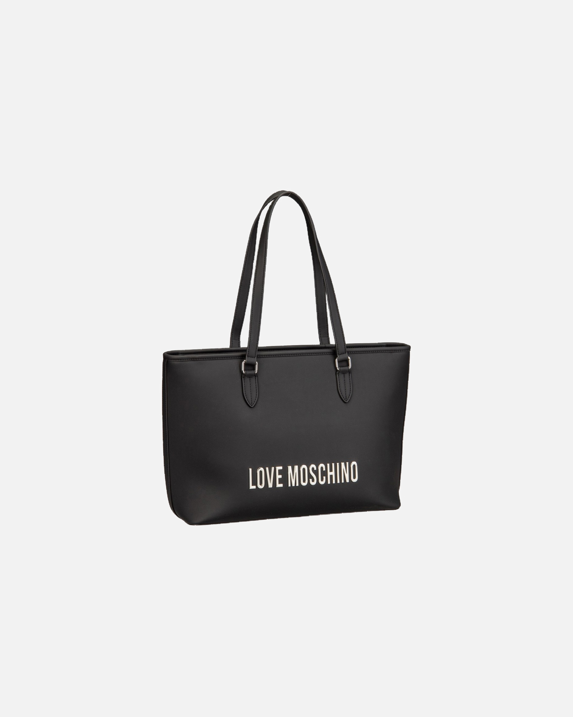 Umhängetasche für Weiblich Love Moschino Shopper Bold Love Black/Silver