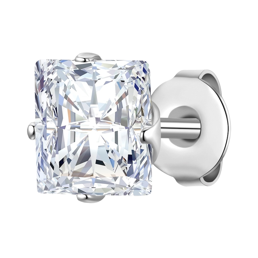 True Rebels Ohrstecker aus Edelstahl in Silber mit Zirkonia 8,9 mm Herren