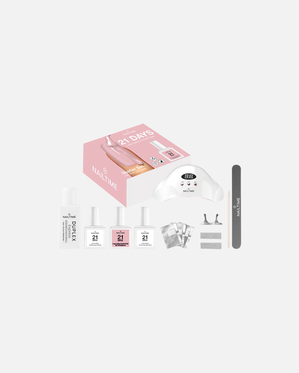 Nagellack-Set für Unisex NAILTIME 21 Days Starter Set 1 9 Artikel im Set