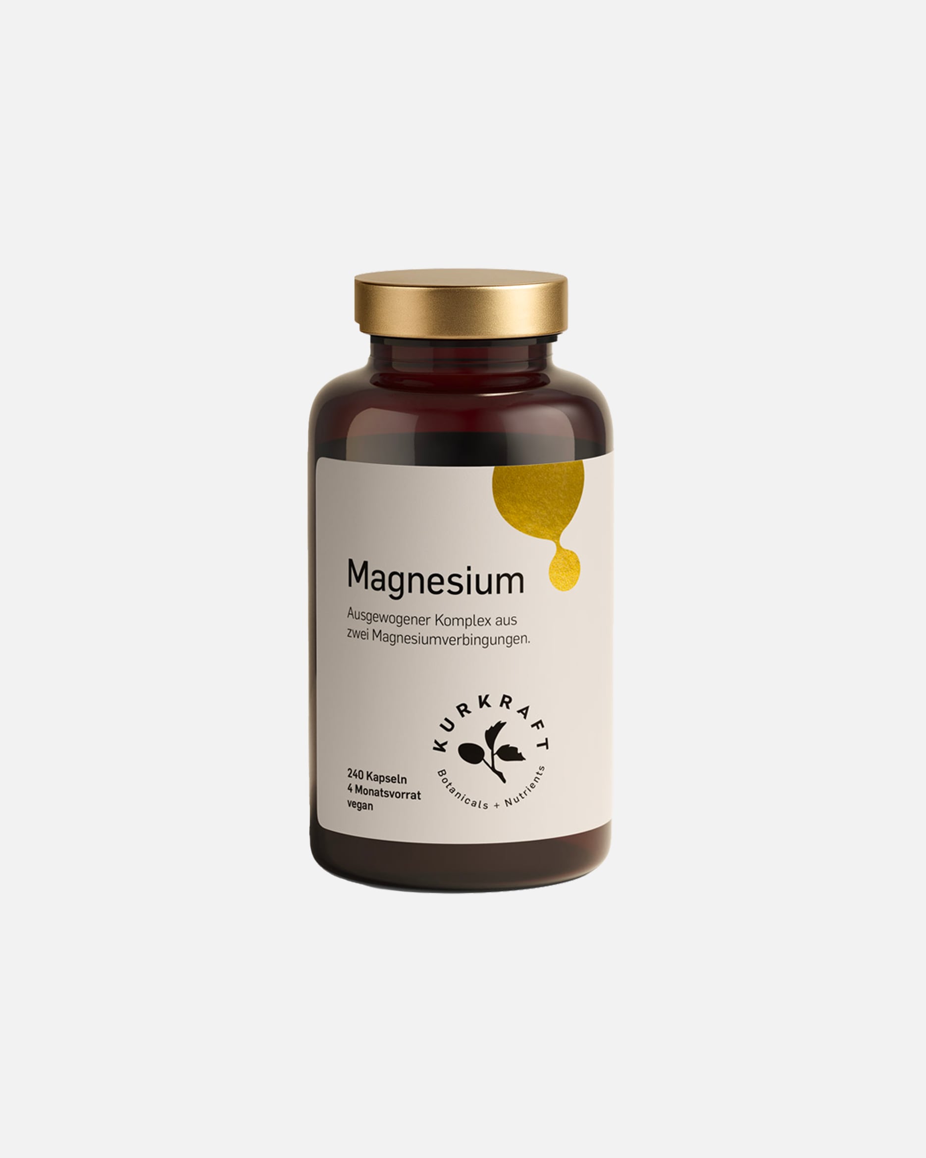 Mineralstoffe für Unisex Kurkraft Default Brand Line MAGNESIUM KOMPLEX – Magnesiumkombination mit hoher Bioverfügbarkeit 240 Kapseln