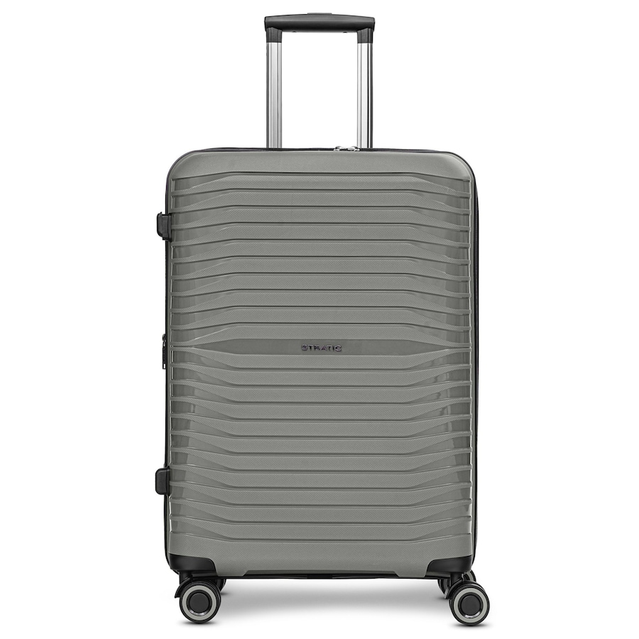 Stratic Shine 4 Rollen Trolley 65 cm mit Dehnfalte grey Grau Herren
