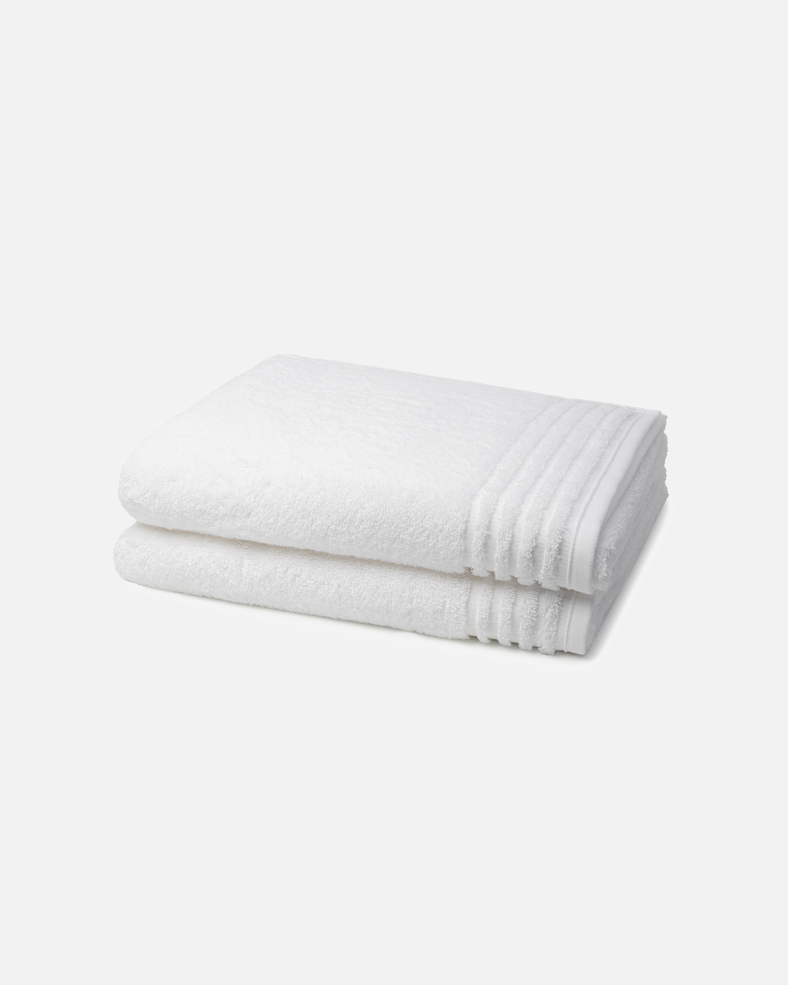 Handtuch für Unisex Vossen Vienna Supersoft 2er Set Duschtuch Weiß
