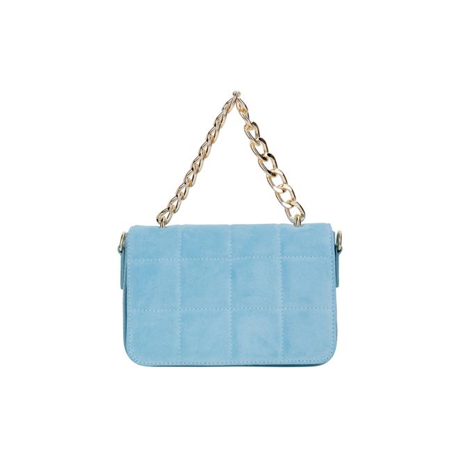 FELIPA Schultertasche aus Leder Hellblau Damen