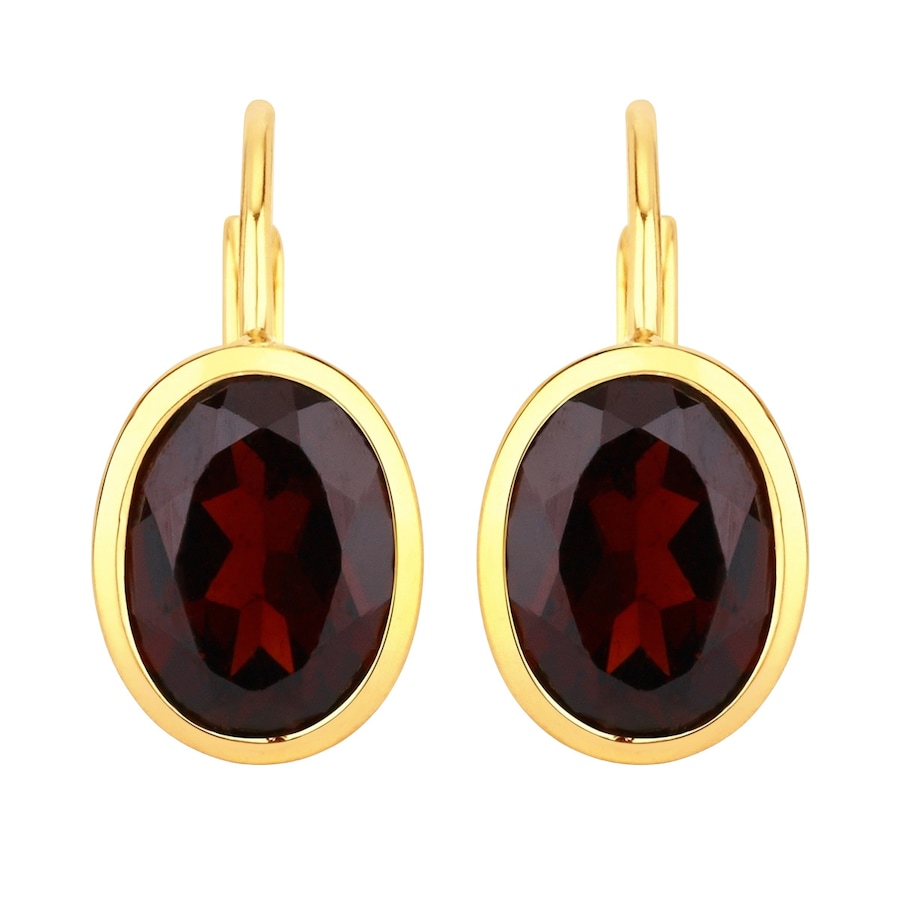 Rafaela Donata Ohrringe Sterling Silber Rauchquarz in Gelbgold Red Damen