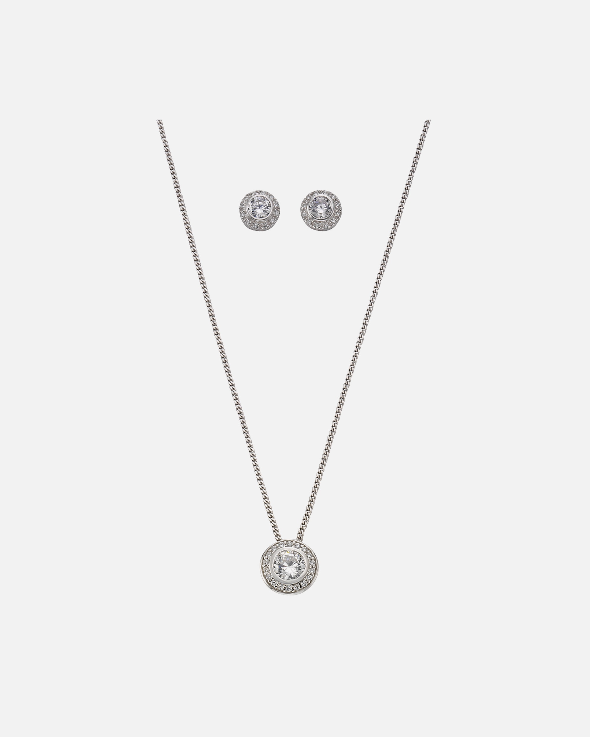 Schmuck für Weiblich Celesta 4tlg. Set 925/- Sterling Silber Zirkonia weiß