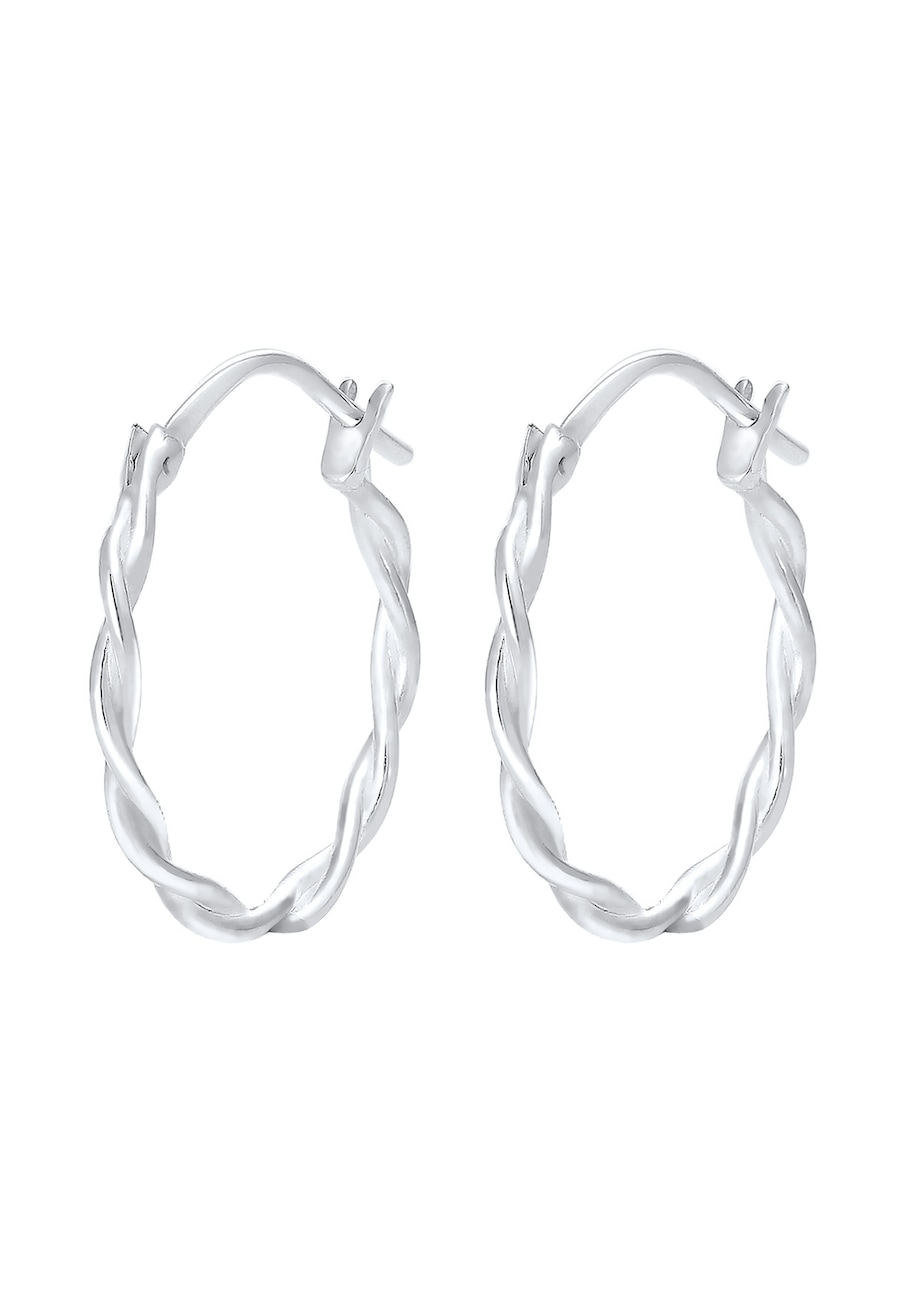 Elli Ohrringe Twisted Gedreht Creole Trend 925 Silber OneSize Damen
