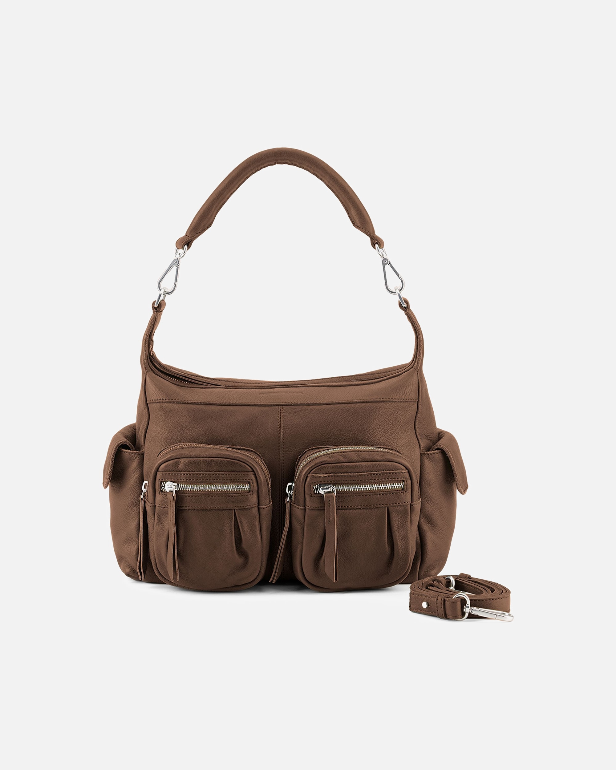 Handtasche für Weiblich FREDsBRUDER Handtasche Pocket Play Hobo dark caramel