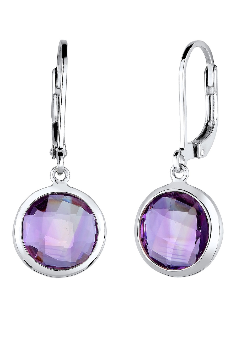 Elli Edelsteine Oval Amethyst 925 Silber OneSize Damen