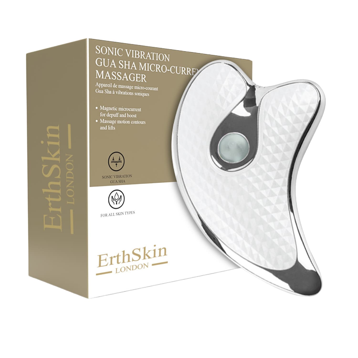 ErthSkin London Sonic Vibration GuaSha Mikrostrom-Massagegert Elektrisches Gesichtsmassagegert online kaufen | DOUGLAS ErthSkin London Sonic Vibration GuaSha Mikrostrom-Massagegert Elektrisches Gesichtsmassagegert online kaufen | DOUGLAS