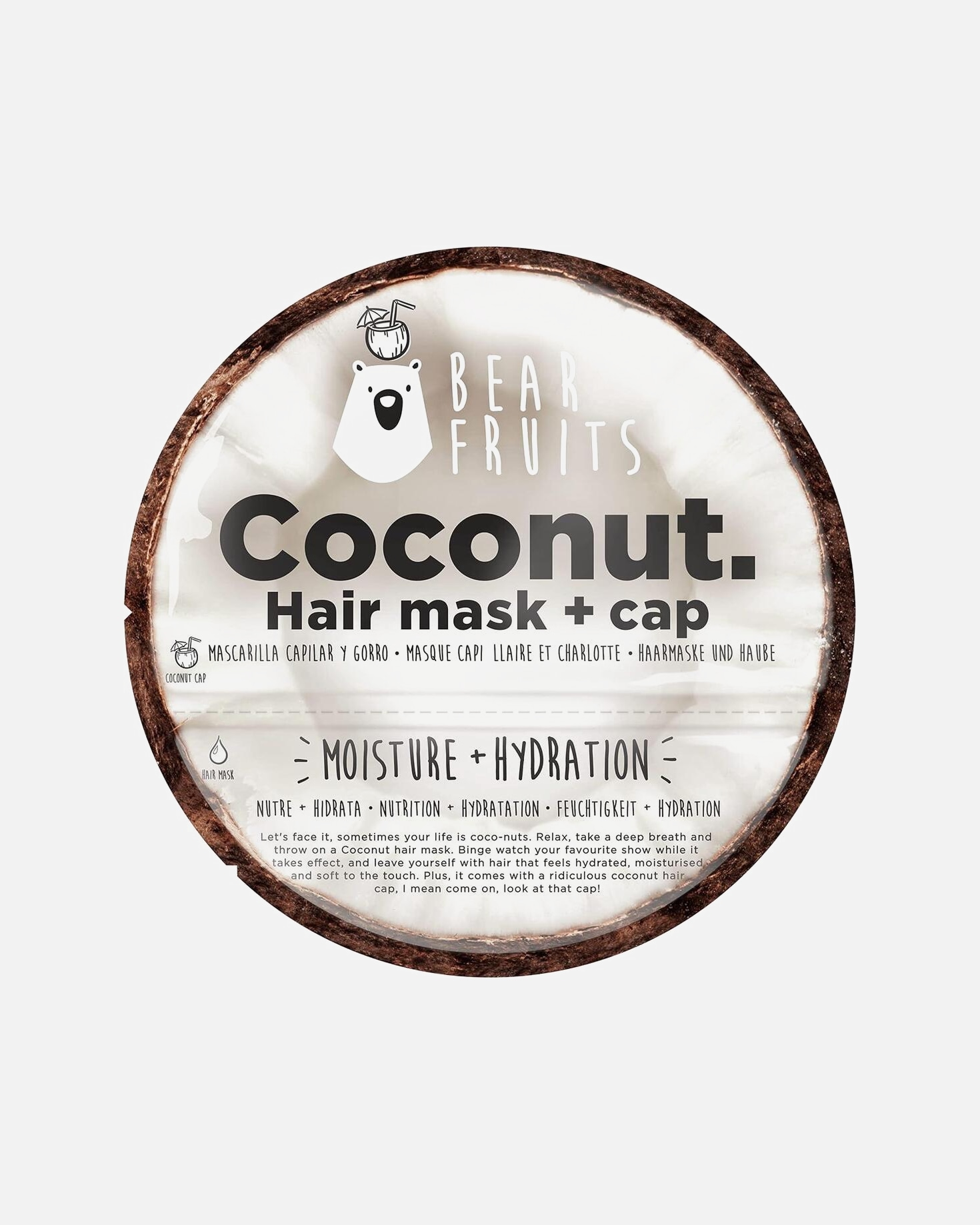 Haarmaske für Unisex Bear Fruits Coconut 10er Set 10x0.02l