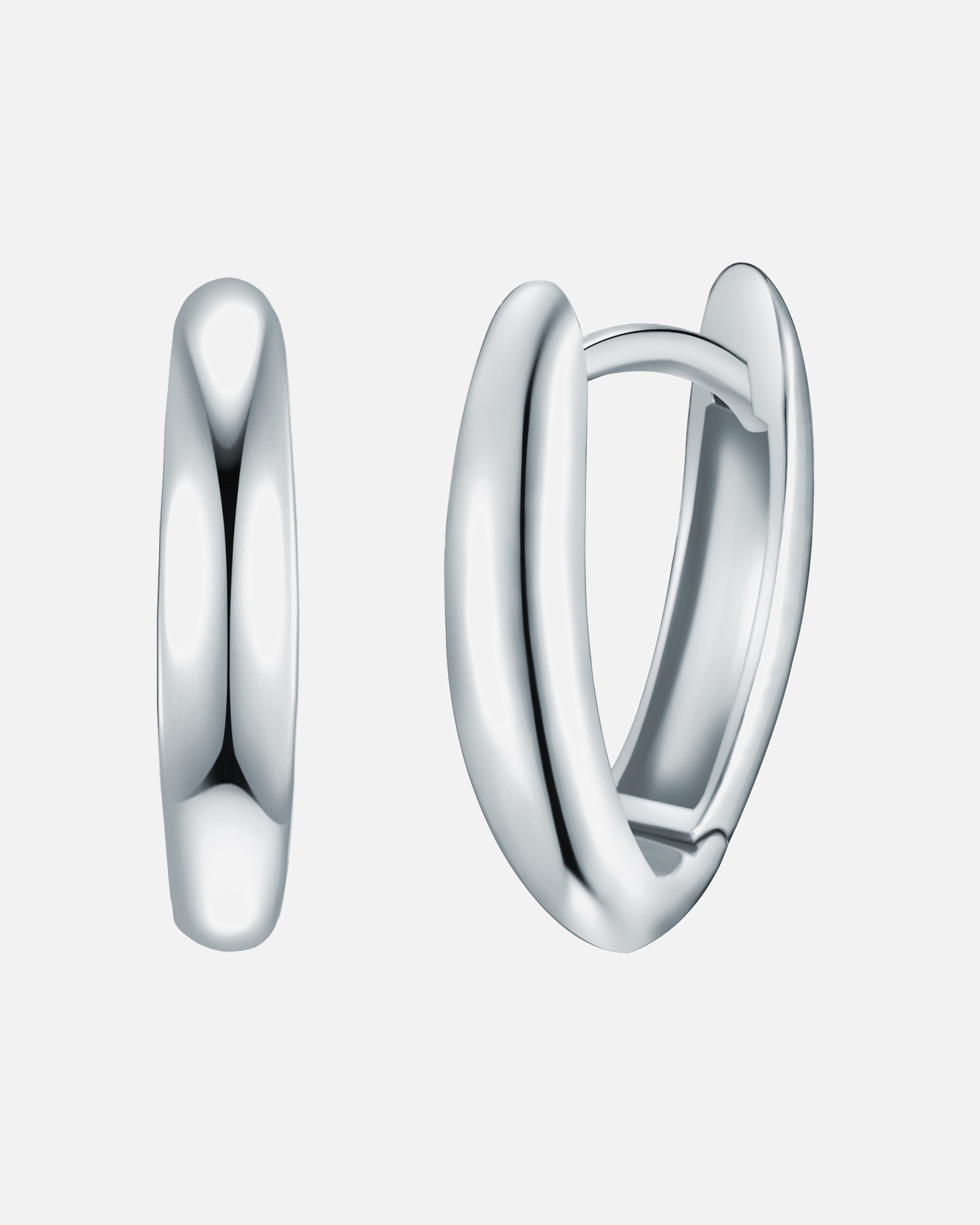 Creolen für Weiblich Rafaela Donata Creolen aus Sterling Silber in Silber 14,2 mm