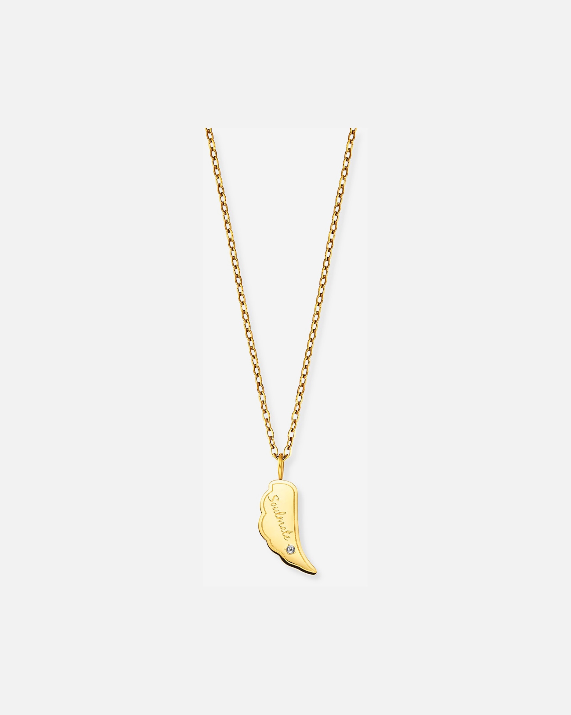 Halskette für Weiblich Engelsrufer Kette Edelstahl gelbgold