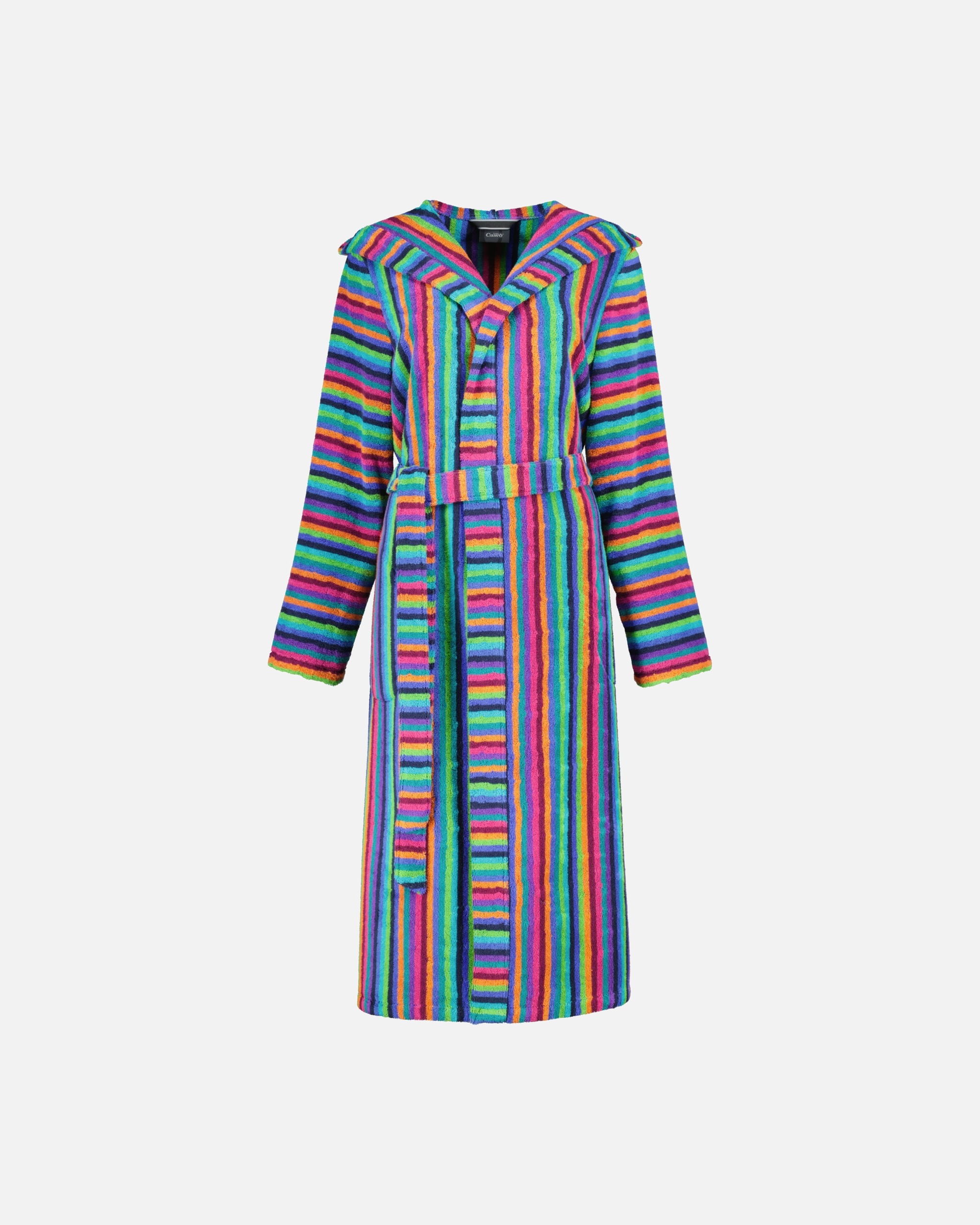 Bademantel für Weiblich Cawö Cawö Bademäntel Damen Kapuze Kapuze 7076 multicolor - 84 XS