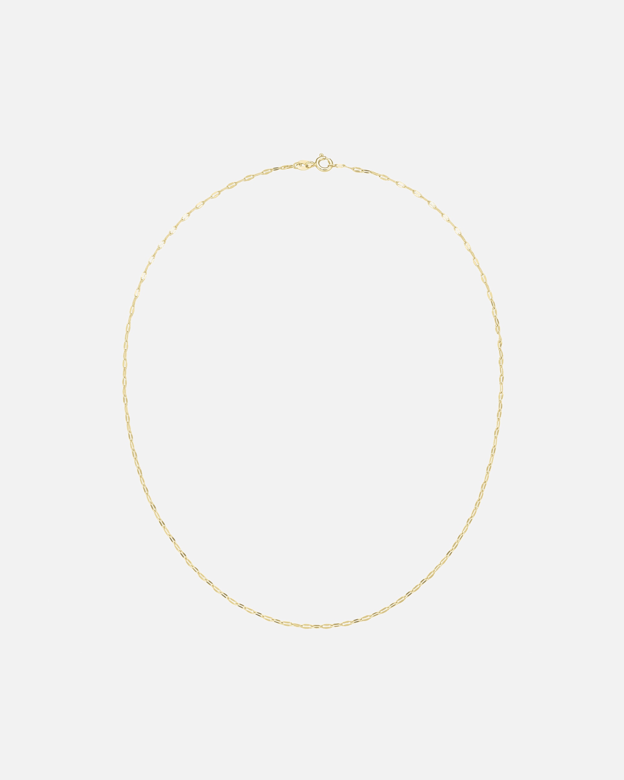Halskette für Unisex Luigi Merano Kette fantasieförmig mit diamantierten Gliedern, Gold 375 45 cm