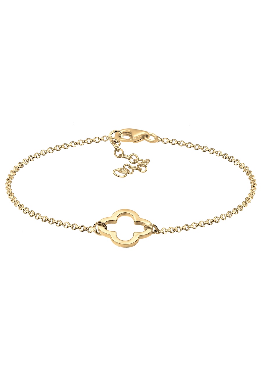 Elli Kleeblatt Symbol Glück Trend Talisman 925 Silber 18 Damen