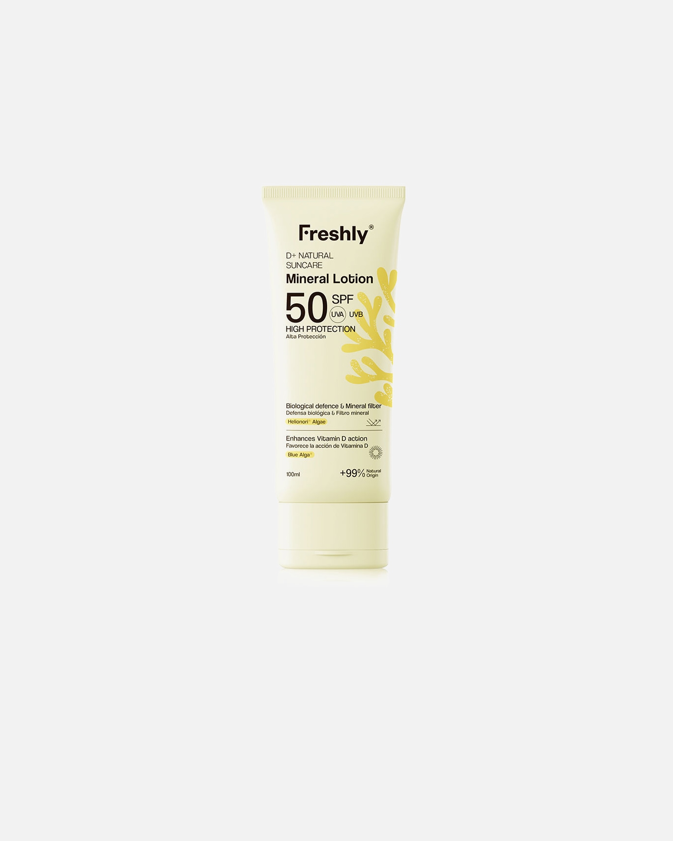 Sonnencreme für Unisex D+ NATURAL SONNENSCHUTZ Minerallotion LSF 50 100 ml