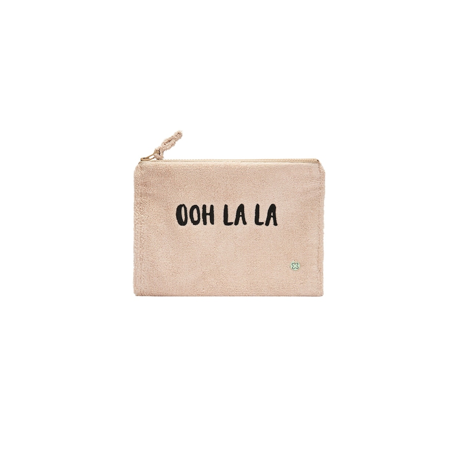 Codello Kosmetiktasche aus Baumwoll-Frottee beige Damen