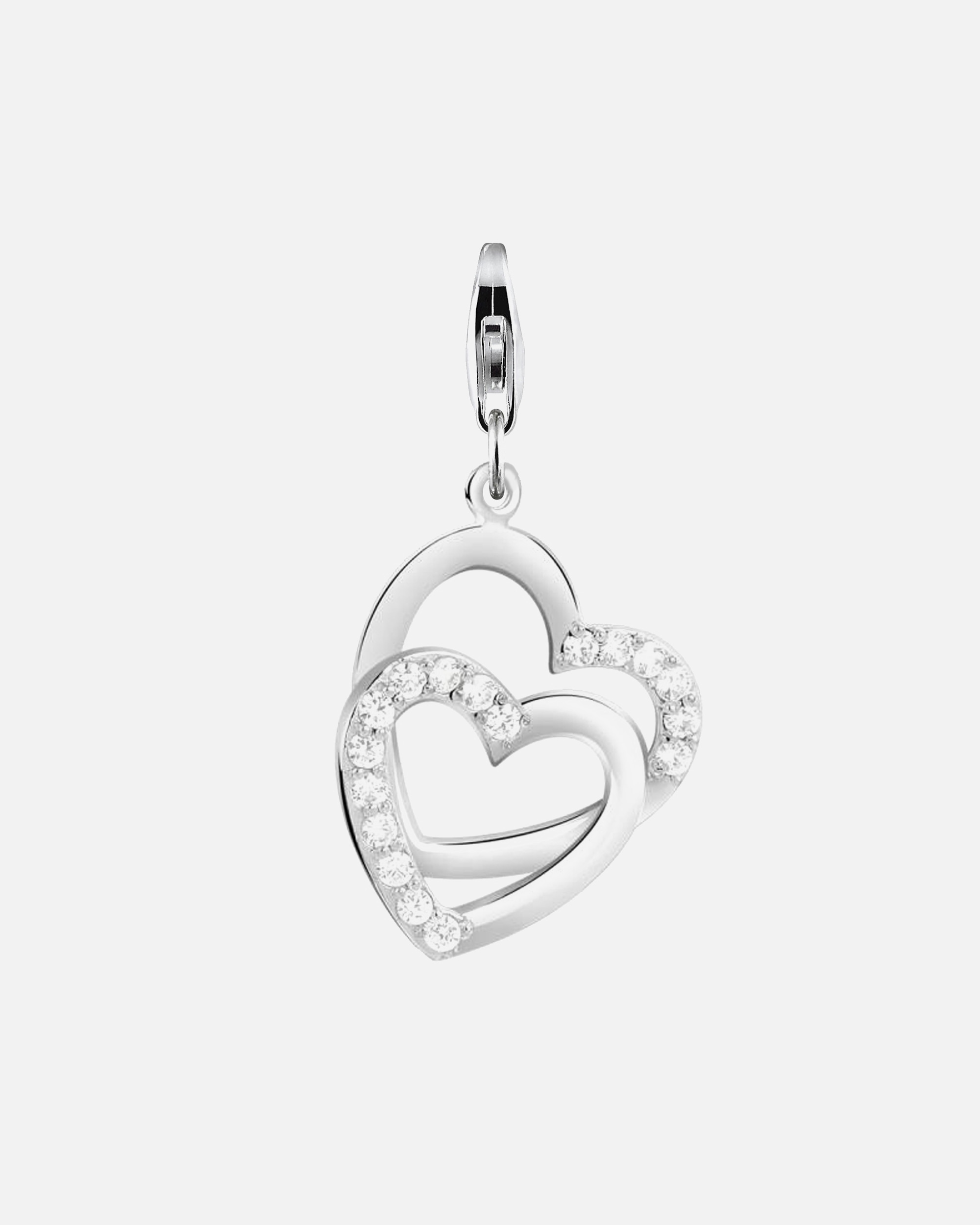 Schmuckanhänger für Weiblich Nenalina Herz Anhänger Zirkonia Kristalle 925 Silber OneSize