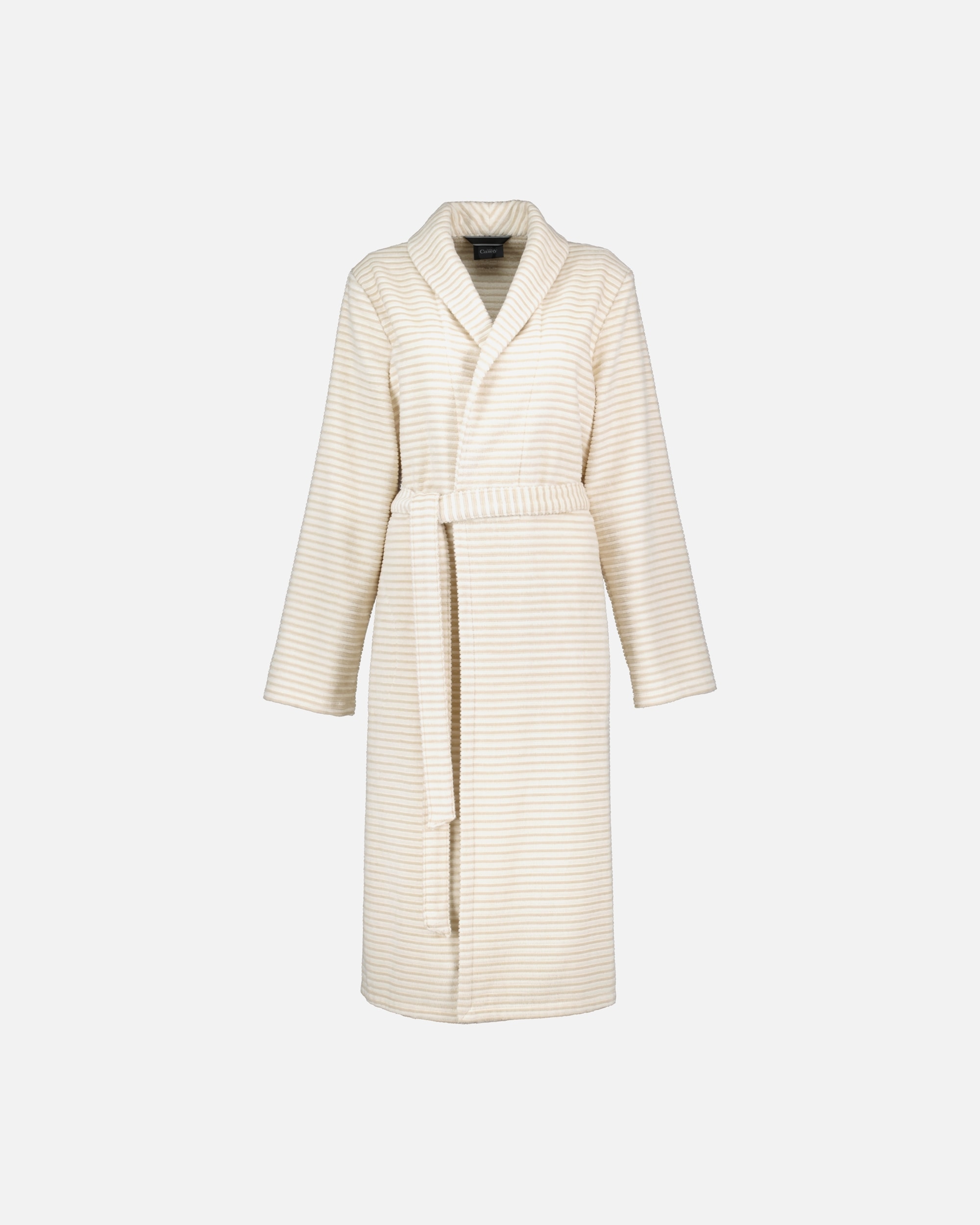 Bademantel für Weiblich Cawö Cawö Bademäntel Damen Schalkragen Schalkragen 5316 beige - 33 L