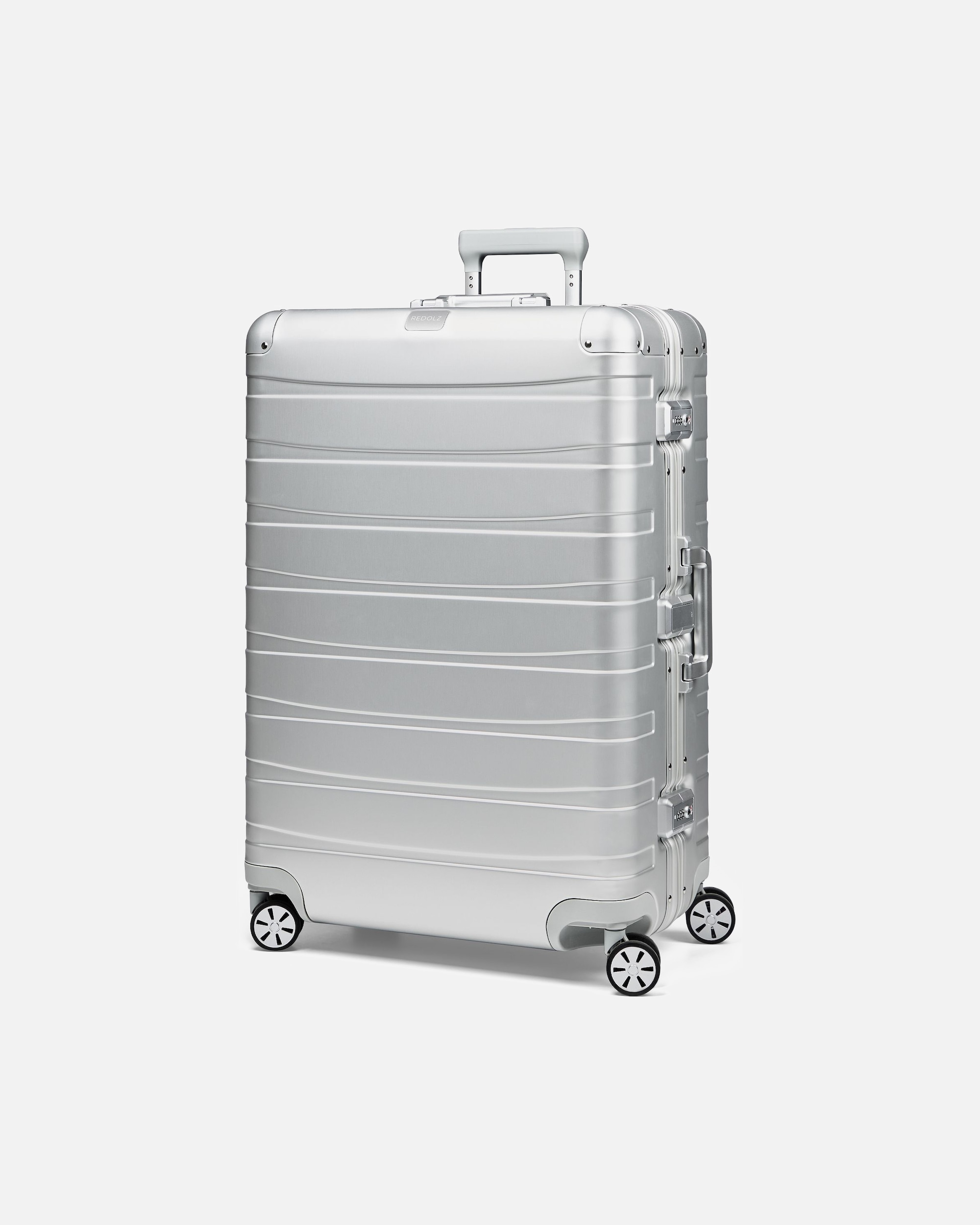 Trolley für Männlich Redolz Pro Aluminium 4 Rollen Trolley L 77 cm silver