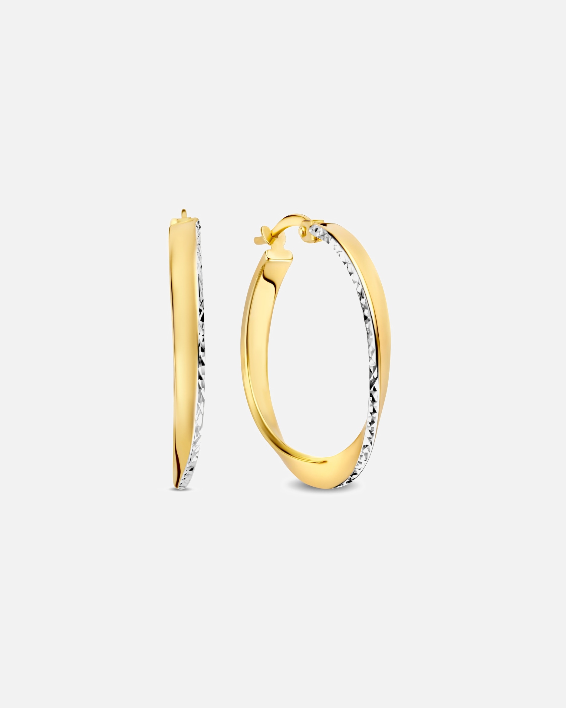 Creolen für Weiblich Isabel Bernard Ohrringe Rivoli Laura 14 Karat Gold