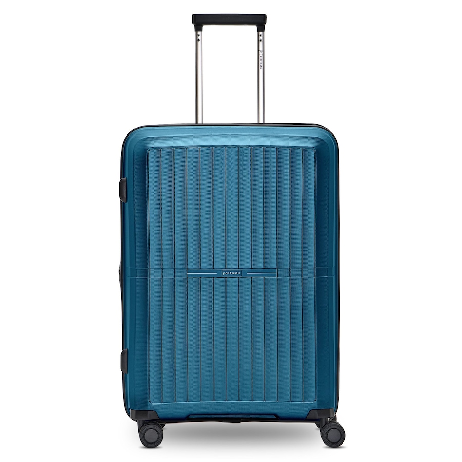 Pactastic Collection 01 4 Rollen Trolley M 67 cm mit Dehnfalte turquoise-metallic Violett Herren