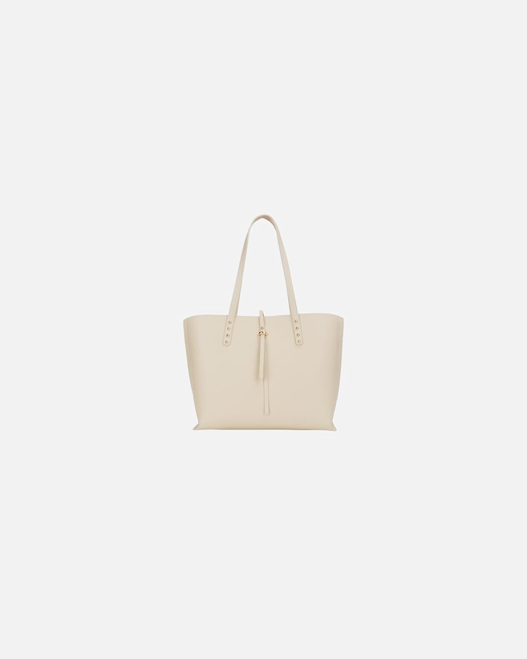 Tasche für Weiblich FELIPA Leder Shopper Creme