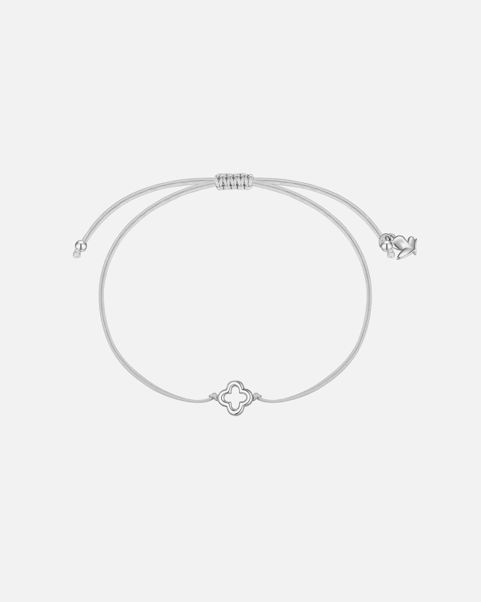 Armband für Weiblich Glanzstücke München Armband Kleeblatt aus Edelstahl in silber 15,0 - 22,0 cm, flexibel einstellbar