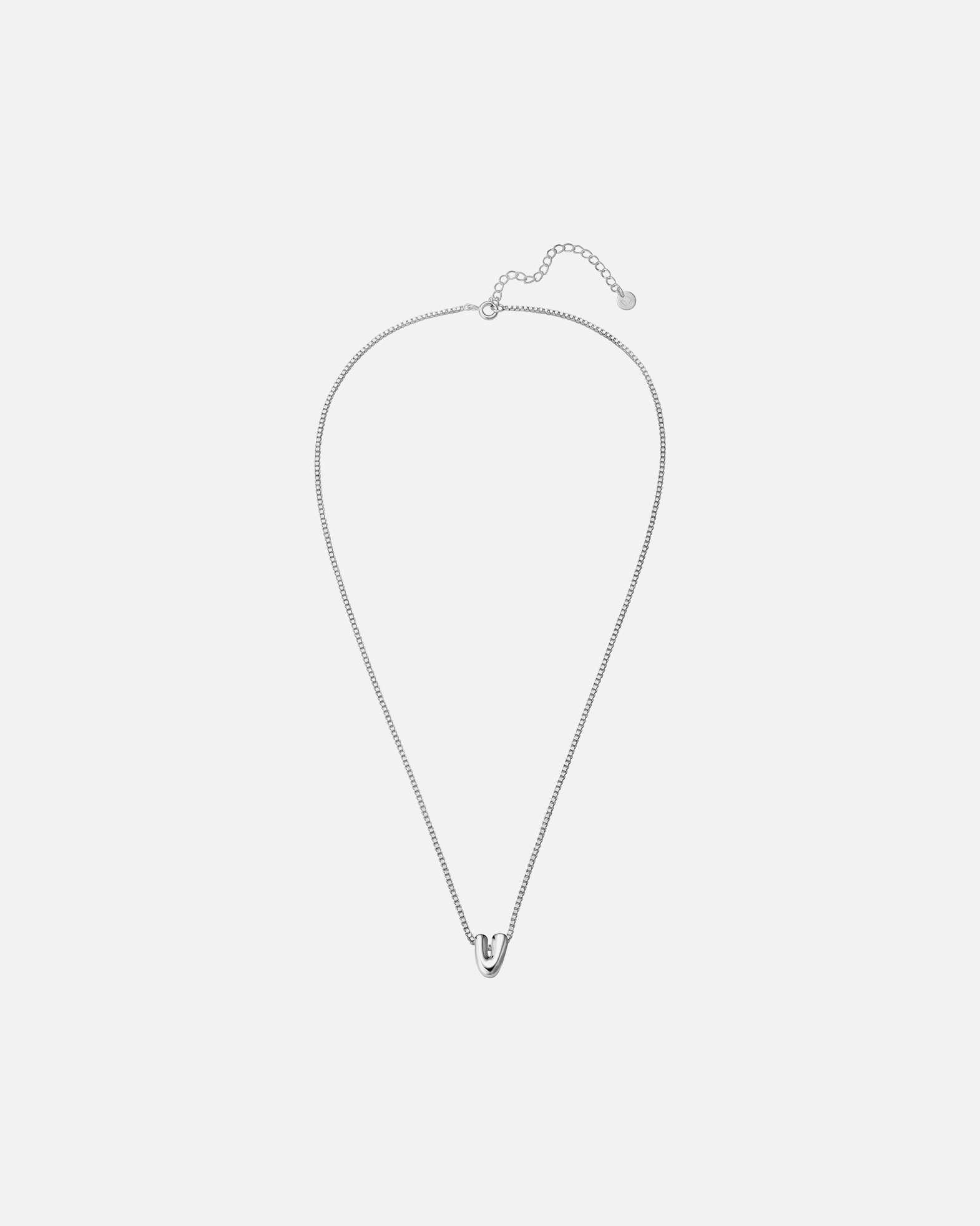 Halskette für Weiblich Glanzstücke München Halskette Buchstabe V aus Sterling Silber in silber 40,0 cm Basiskette + 5,0 cm Verlängerung