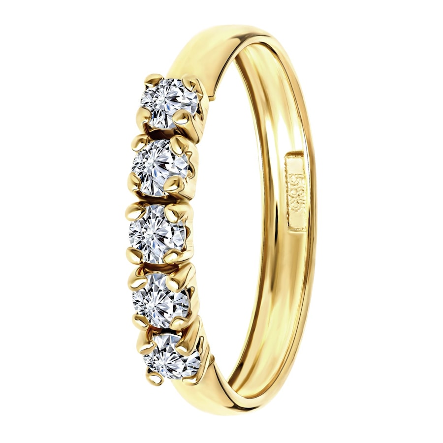 Lucardi Ringe 9 carat Gold - 52mm Damen
