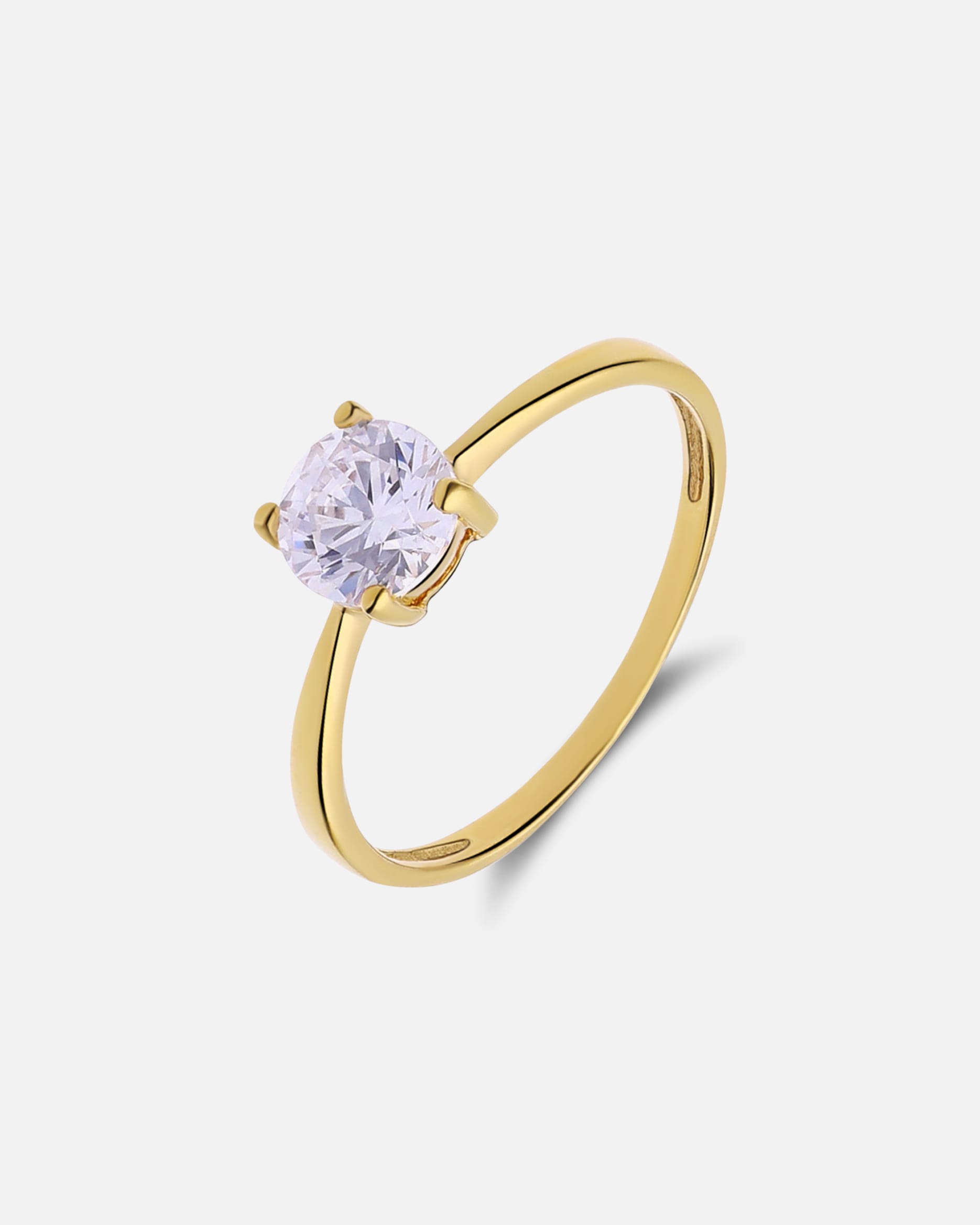 Ring für Weiblich Lucardi Ringe 925 Silber Gold - 52mm