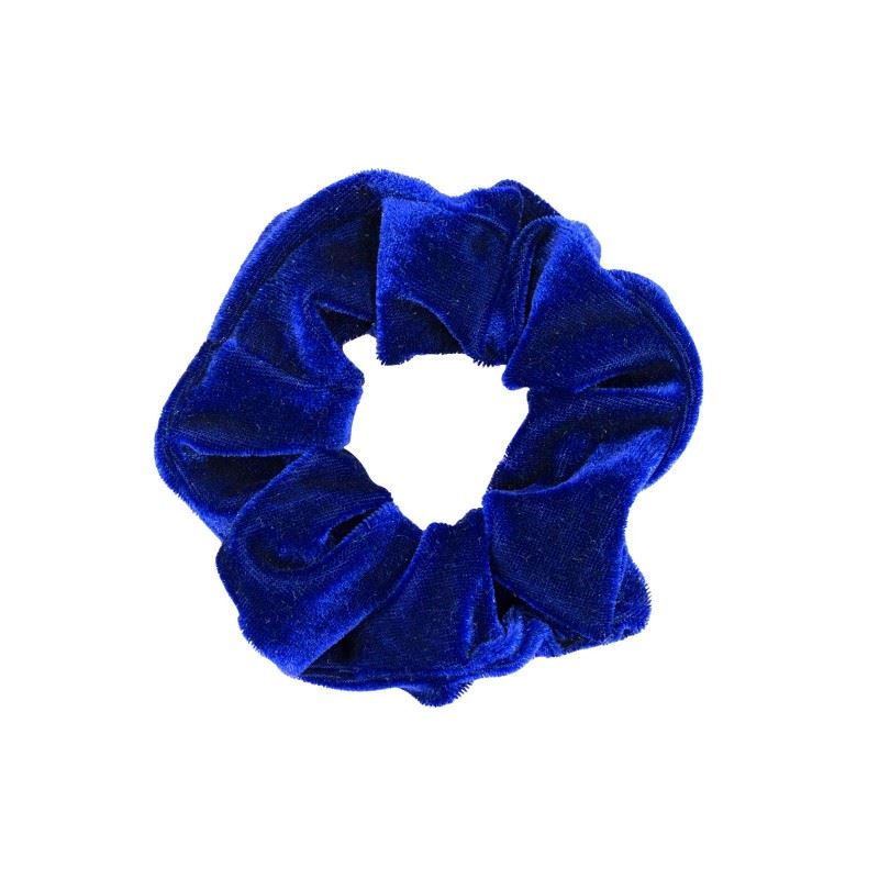 SOHO Velour Scrunchie Königsblau