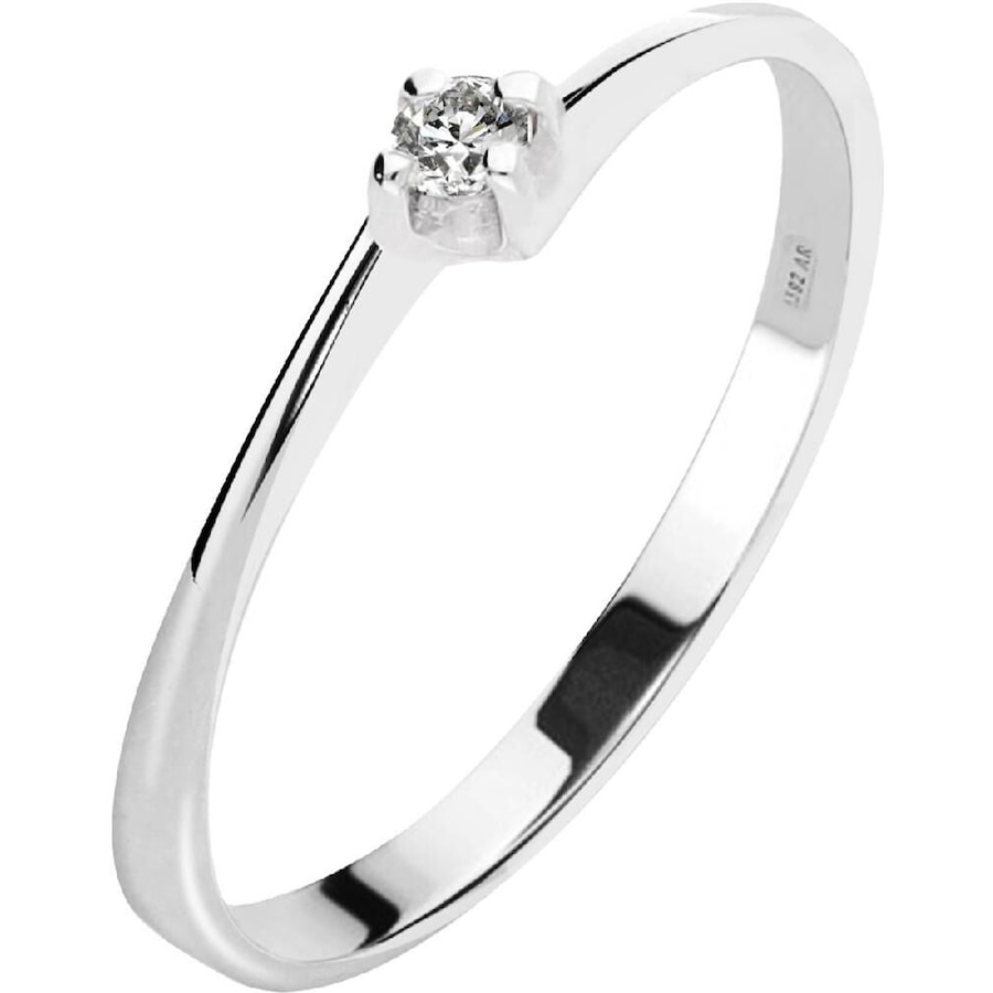 CHRIST Damenring 375er Weißgold 52 Damen