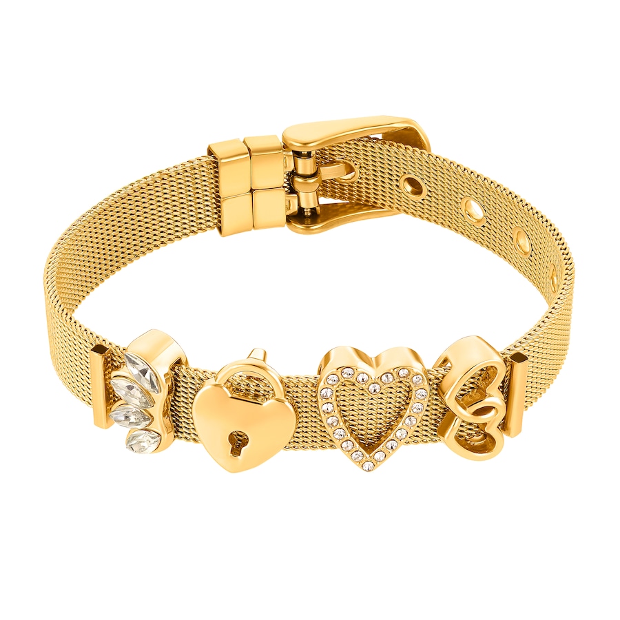 Heideman Armband Milanaise weiß OneSize Hellbraun Damen