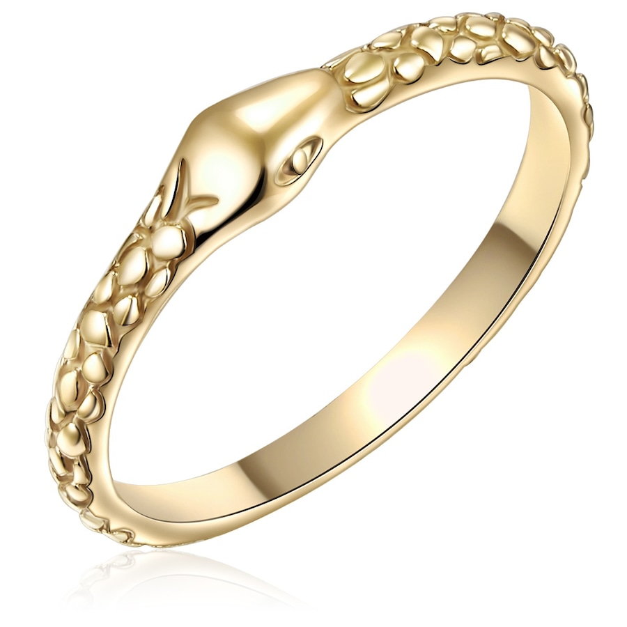 Glanzstücke München Ring Schlangenkopf Sterling Silber in Gelbgold 52 Damen
