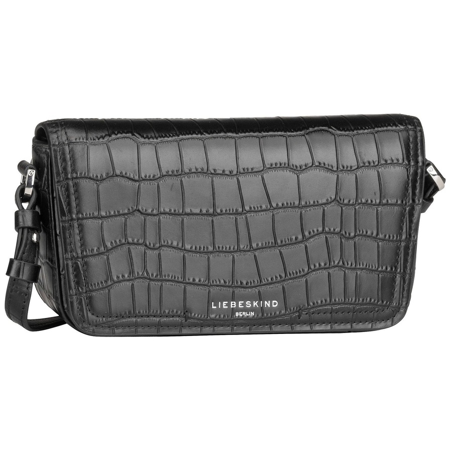 Liebeskind Umhängetasche Chudy New Croco Black Schwarz Damen