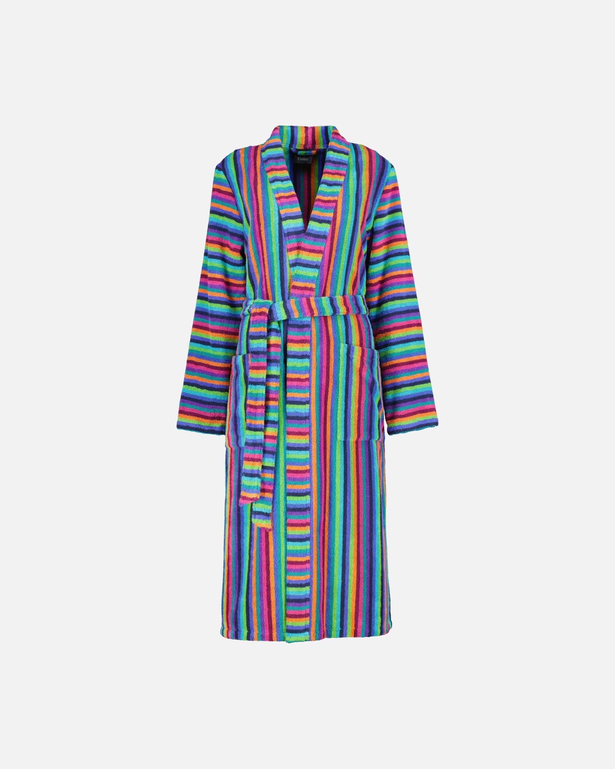 Bademantel für Weiblich Cawö Cawö Bademäntel Damen Kimono 7048 multicolor - 84 XS