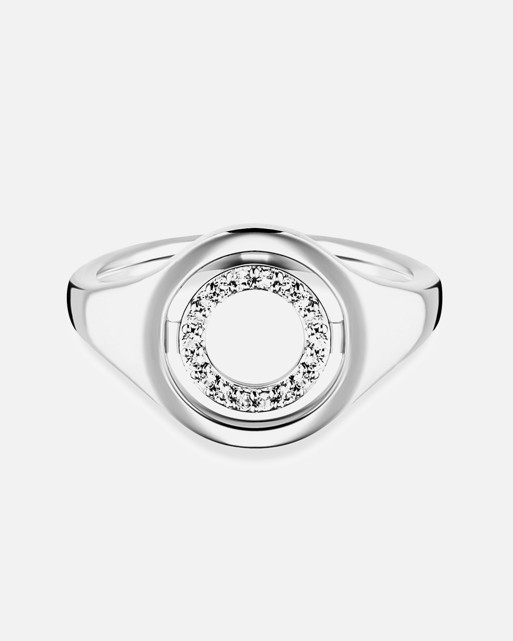 Ring für Weiblich caï Ring 925/- Sterling Silber Topas weiß 0,096ct. 050 (15,9)