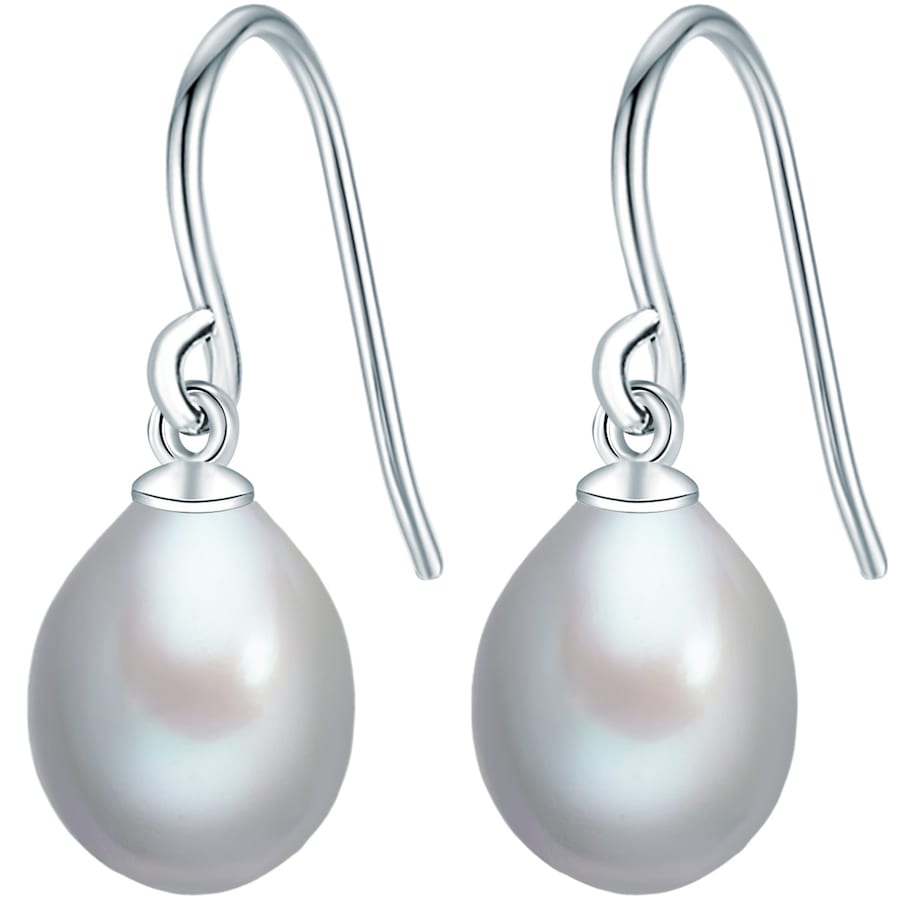 Valero Pearls Perlen-Ohrhänger Sterling Silber Süßwasser-Zuchtperle in 25,0 mm Damen