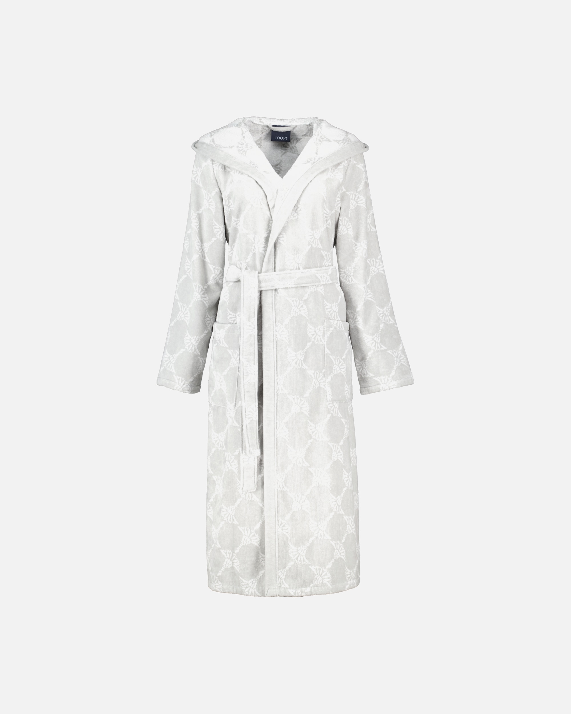 Bademantel für Weiblich JOOP! JOOP! Bademäntel Damen Kapuze Cornflower 1646 silber - 76 XS