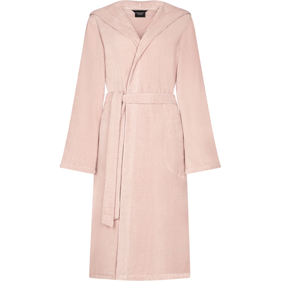 Cawö Bademäntel Damen Kapuze Cord-Optik 6140 puder - 383 S