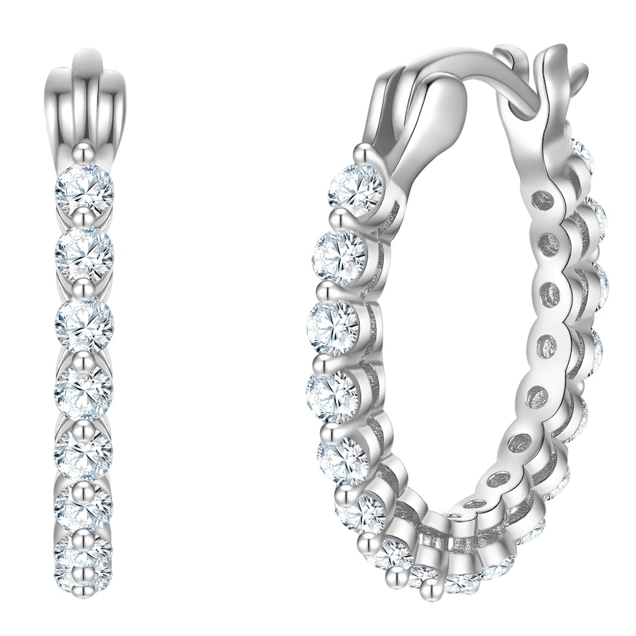 Glanzstücke München Creolen aus Sterling Silber in mit Zirkonia 19,7 mm Damen