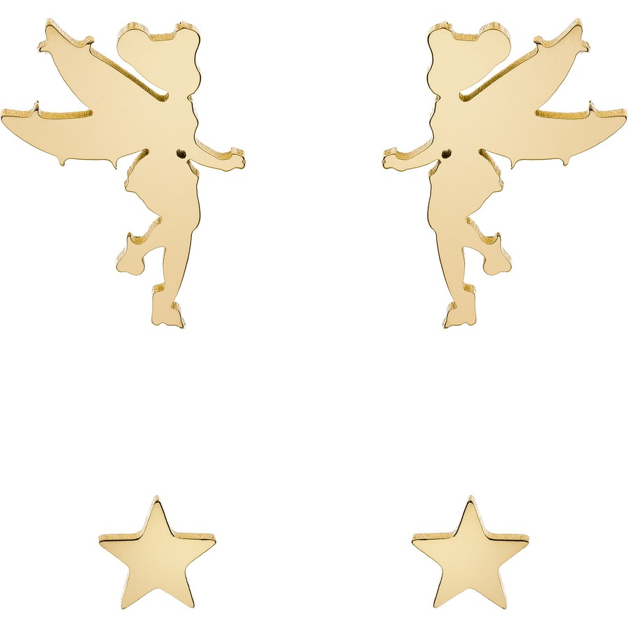 DISNEY Jewelry Kinderohrring Edelstahl gold Damen
