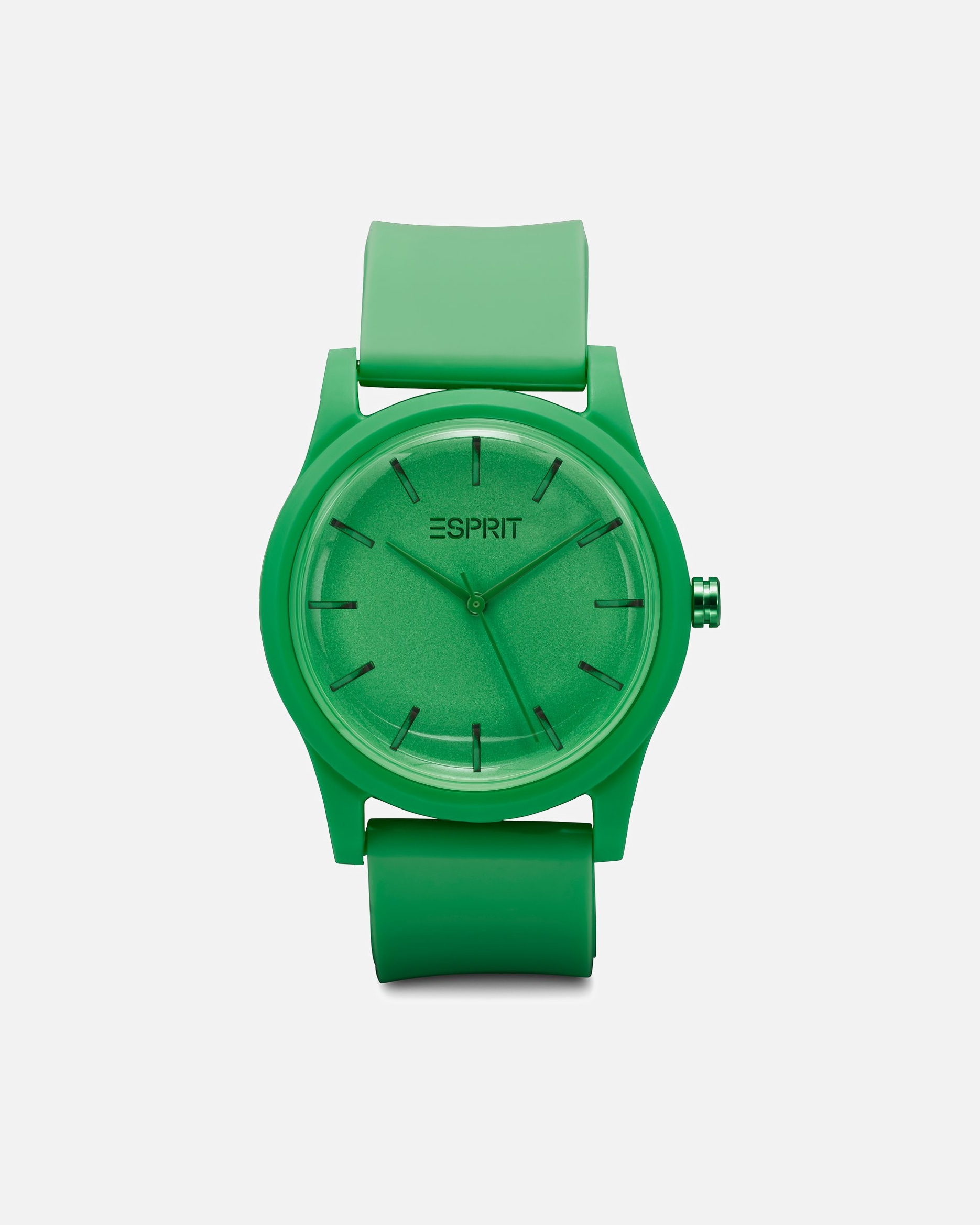 Uhr für Weiblich Esprit Damenuhr Kunststoff, recycelt grün