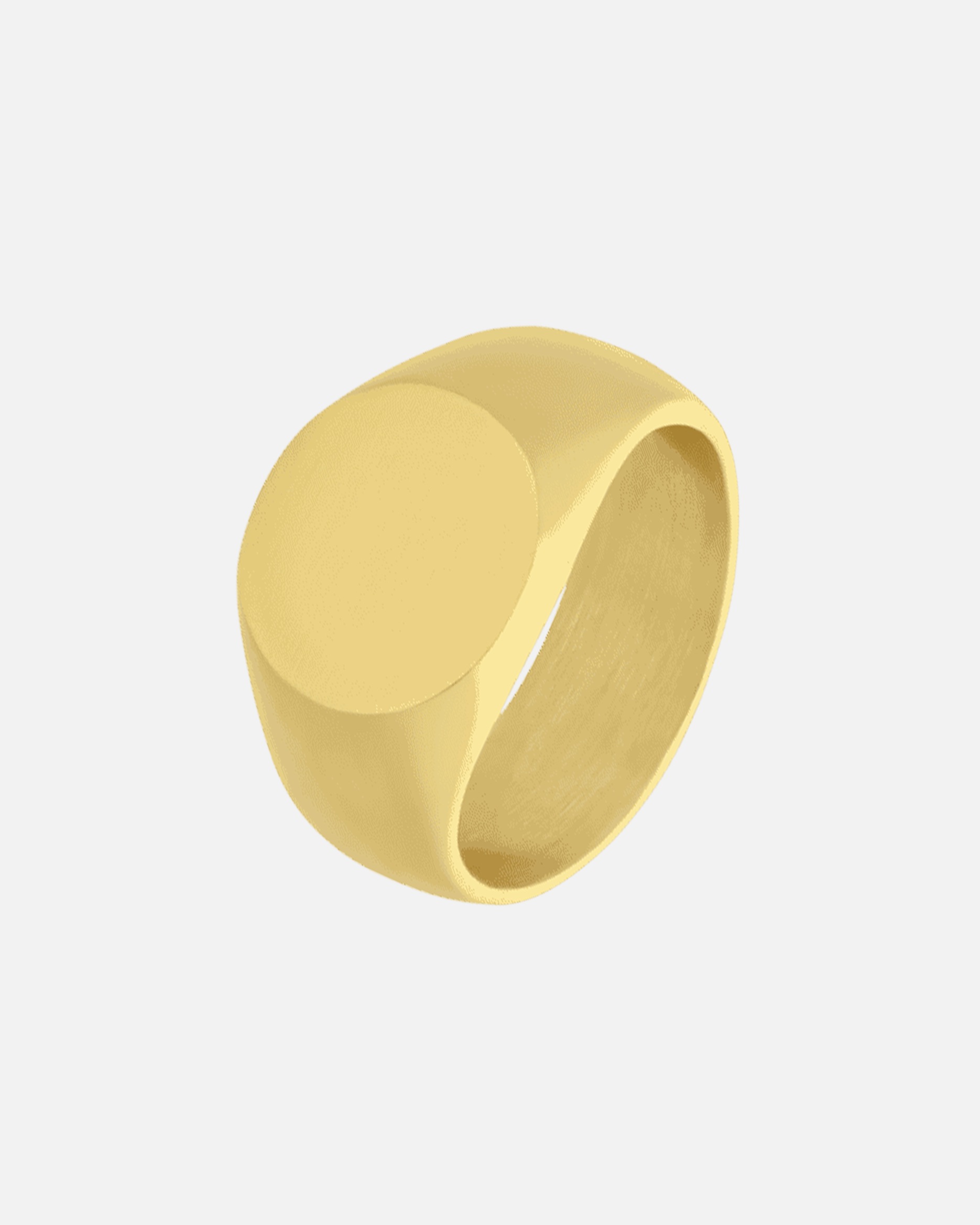 Ring für Männlich Lucardi Ringe Stahl - goldfarbig 66mm