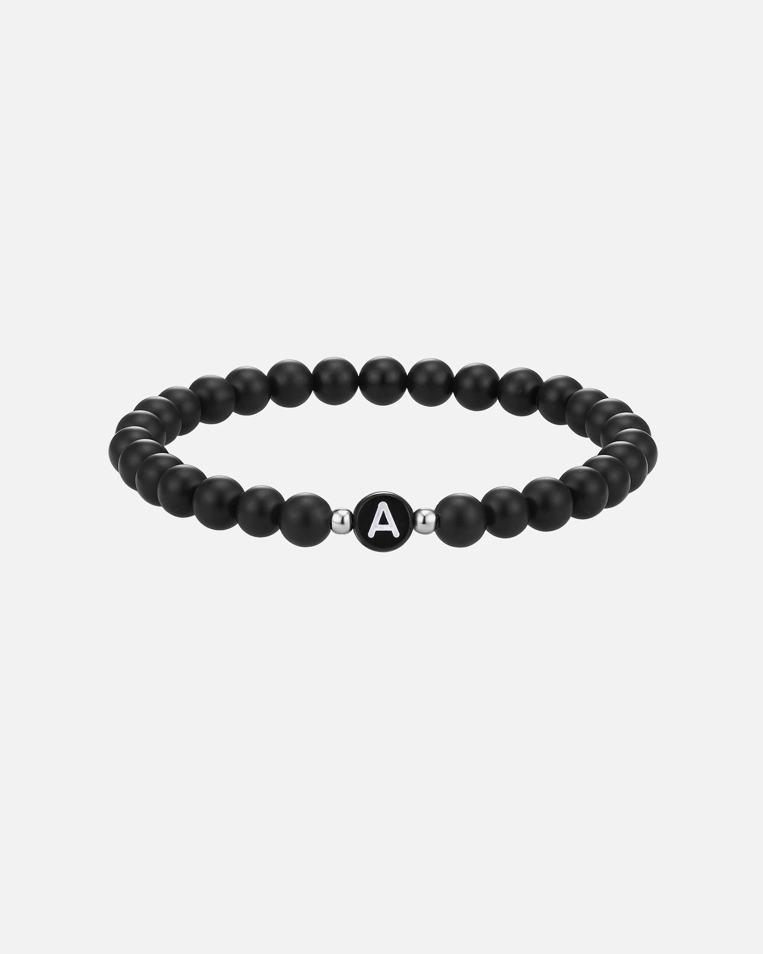 Armband für Unisex Eastside Armband Buchstaben Achat in Schwarz Armband Buchstaben Achat in Schwarz