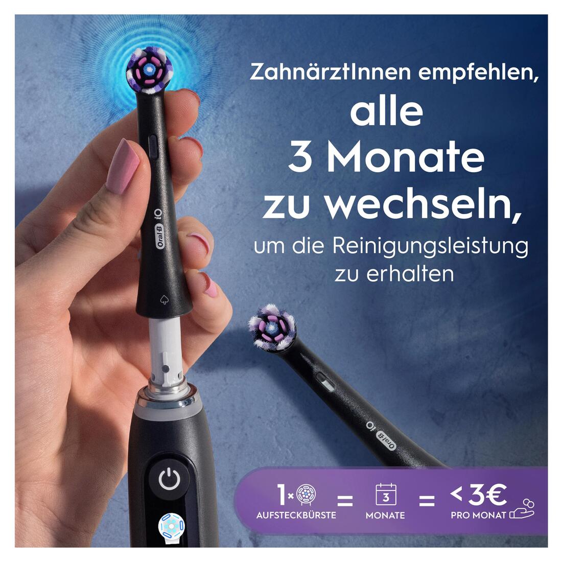 Oral-B iO Strahlendes Weiss in Schwarz Zahnbürste ✔️ online kaufen