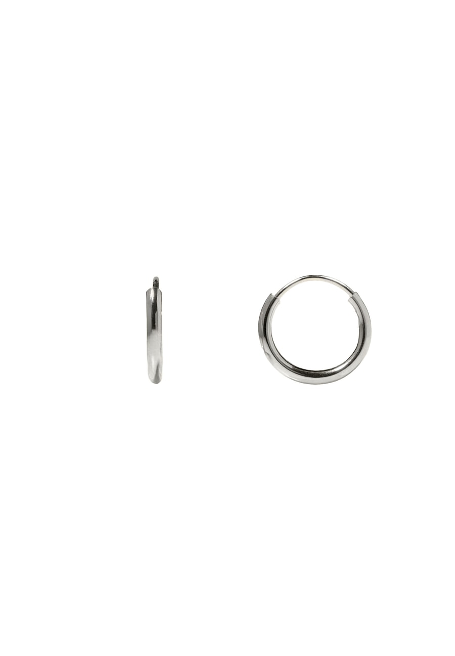 Stilnest Basic Kreolen 925 Sterling Silber silberfarben Damen