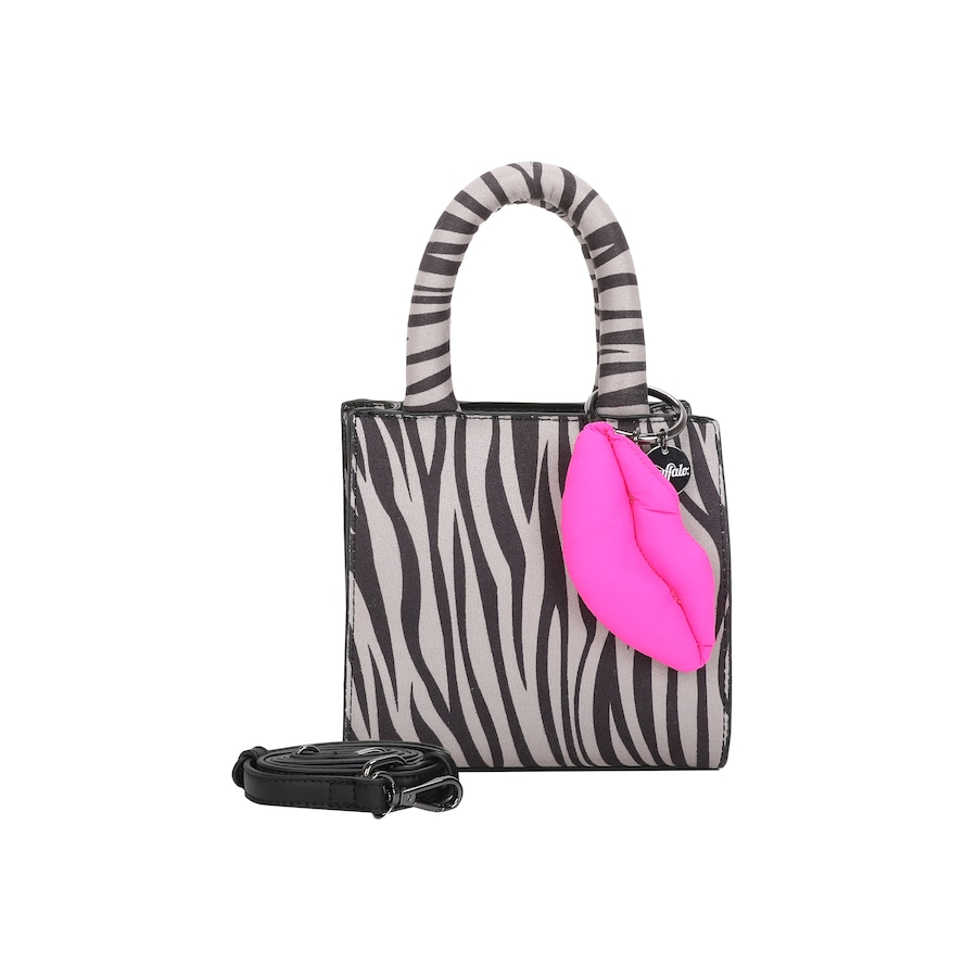 Buffalo Henkeltasche Boxy30 mit abnehmbarem Schultergurt grau Weiss Damen
