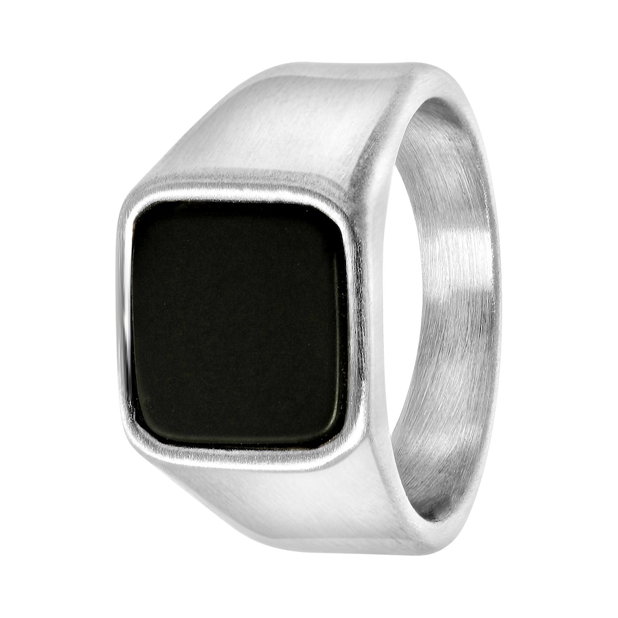 Lucardi Ringe Stahl - silbern 57mm Herren